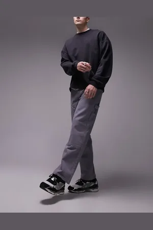 Topman Loose carpenter trousers in