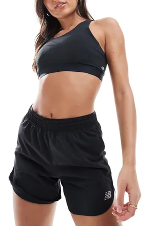 New Balance Athletics medium support sleek sports bra in