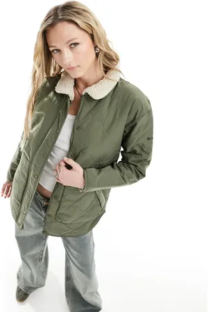 Columbia Birchwood onion quilted coat in khaki