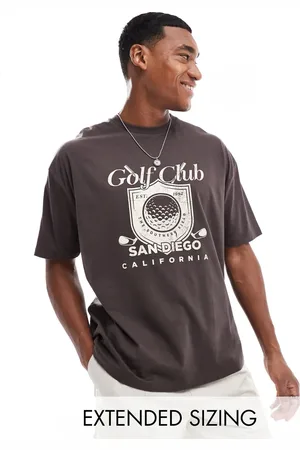 ASOS Oversized t-shirt in with front golf print