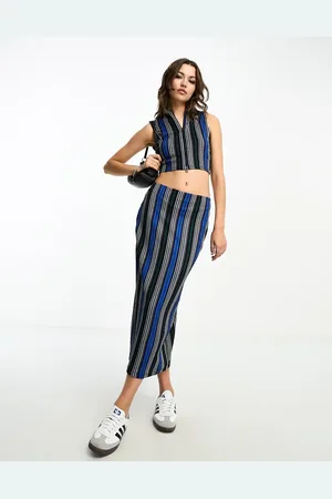 ONLY Midi skirt co-ord in stripe
