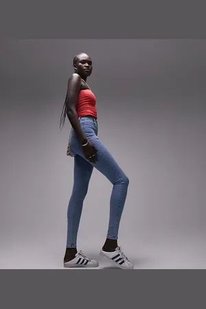 Topshop High rise Joni jeans in bleach