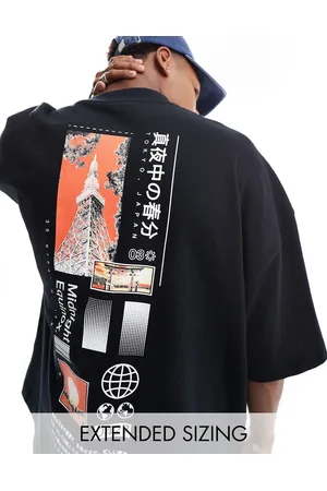 ASOS Extreme oversized t-shirt in with souvenir back print