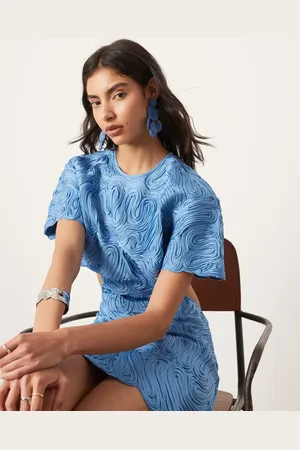ASOS Embroidered satin cornelli cut out mini dress in