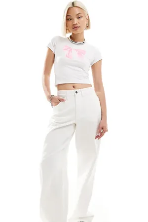 Reclaimed 00s baggy jean in ecru