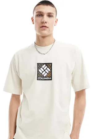 Columbia Reventure box logo t-shirt in chalk