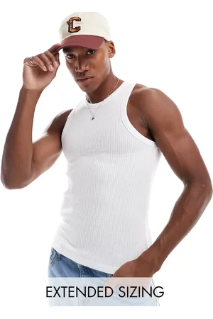 ASOS Muscle fit textured vest in