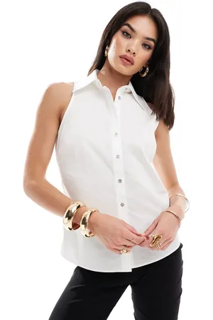 MANGO Sleeveless shirt in