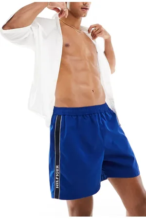 Tommy Hilfiger Monotype medium drawstring tape swim short in