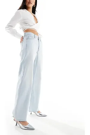 River Island 90s straight leg jeans in light