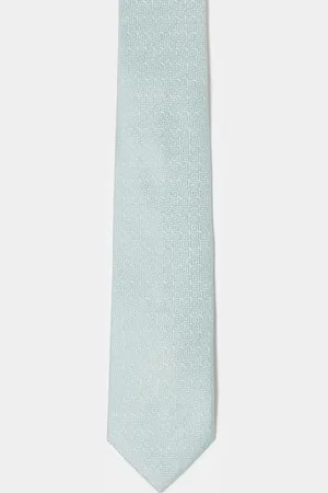 ASOS Slim tie with greek wave in sage
