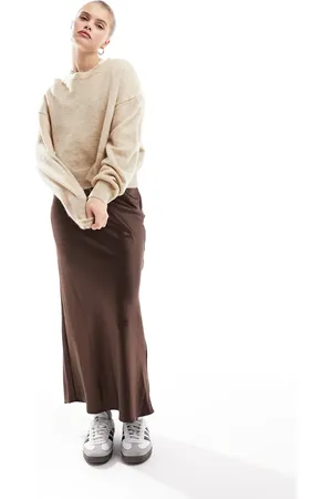MANGO Oversized lightweight jumper in oatmeal
