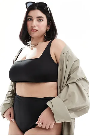 ASOS Curve Maya mix and match high leg high waist bikini bottom in
