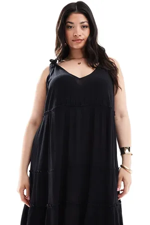 Yours Frill tiered mini dress in