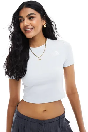 The North Face Simple Dome cropped baby logo t-shirt in light