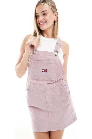 Tommy Hilfiger Cord dungaree dress in washed