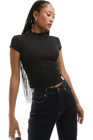 Calvin Klein Seaming rib slim t-shirt in