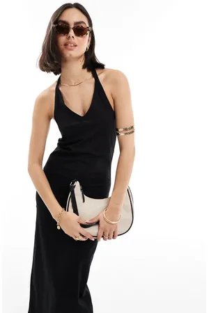 Threadbare Langton midi halter neck dress in