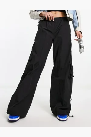 Urban classics Nylon cargo parachute pants in