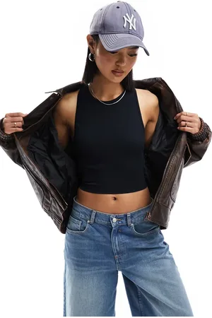 Miss Selfridge Seamless racer top in