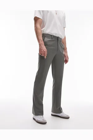 Topman Flare trouser in sage