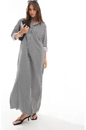 JDY Maxi shirt dress in stripe