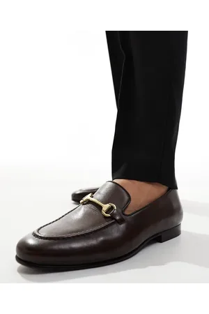 WALK LONDON Trent Trim Loafers In Leather