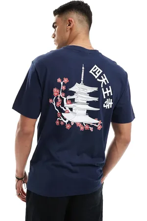 Only & Sons Relaxed fit t-shirt with temple print in
