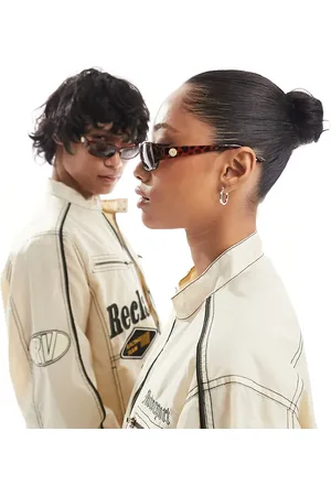 Reclaimed Unisex square wrap sunglasses in