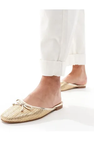 ASOS Lucia mule in natural raffia