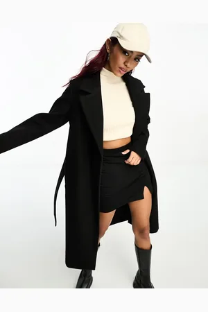 VERO MODA Belted formal midi coat in