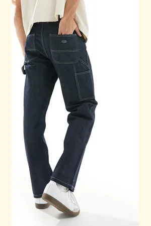 JACK & JONES Eddie loose fit carpenter jean in dark indigo