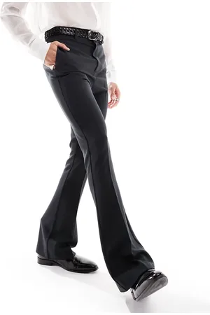 ASOS Skinny high waist flared trousers in