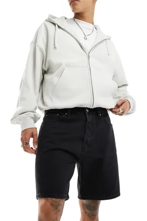 Weekday Space relaxed fit denim shorts in
