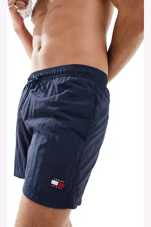 Tommy Hilfiger Tommy Jeans heritage crinkle nylon swim short in