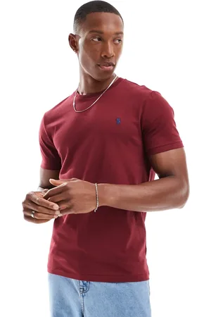 Ralph Lauren Icon logo t-shirt in burgundy