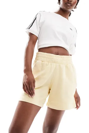adidas Essentials jersey shorts in pale