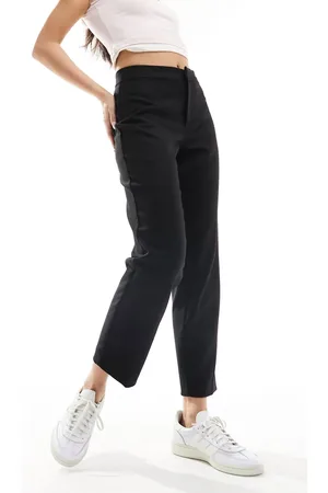 Monki Tailored slim fit cropped ankle length trouser