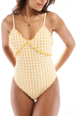 SCALPERS Vichy swimsuit in check