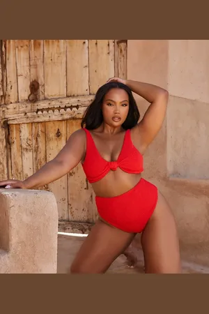 Moda Minx Curve X Bernadette Afia scrunch knot top in