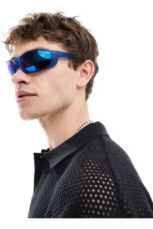 ASOS Racer sunglasses with mirrored lens in