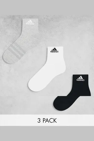 adidas Adidas Training 3 pack ankle socks in black, white and grey