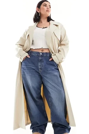 In The Style Trench coat in stone