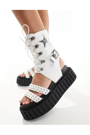 Lamoda Haunting Lace up Sandal with Star in