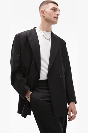 Topman Oversized double breasted blazer in