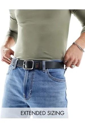 Paul Smith Outline zebra detail leather belt in