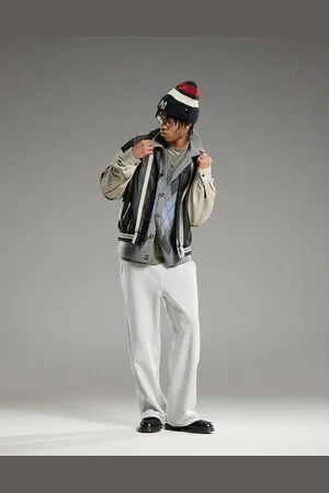 Weekday Astro wide leg joggers in melange