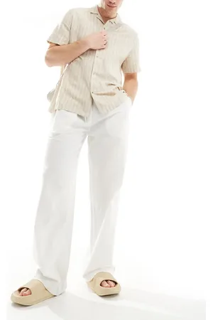 COLLUSION Beach linen trouser in