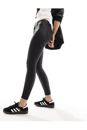 River Island Molly mid rise coated jean in