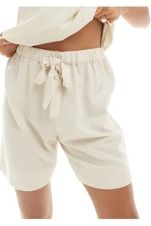 ASOS Isabel mix & match linen look beach bermuda short in